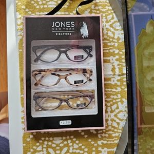 Jones New York Signature Reading Glasses Strength +2.5 Box Of 3 New